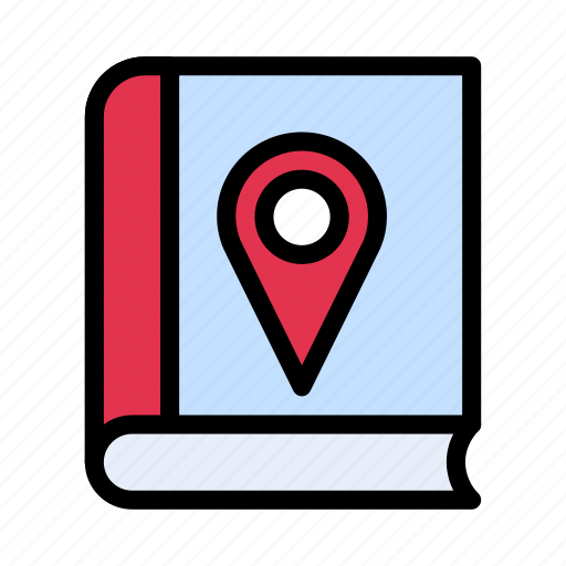 Library, location, map, pin, records icon - Download on Iconfinder