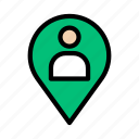 location, map, pin, pointer, user