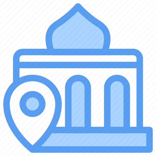 Mosque, location, map, pin, muslim, islam, place icon - Download on Iconfinder