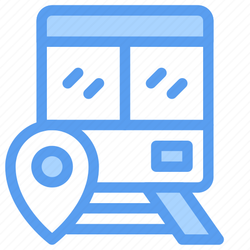 Train, station, location, map, navigation, direction, marker icon - Download on Iconfinder