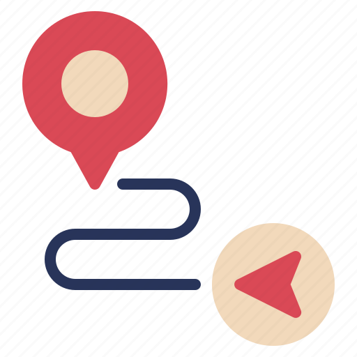 Destination, pin, direction, location, flag, gps, route icon - Download on Iconfinder