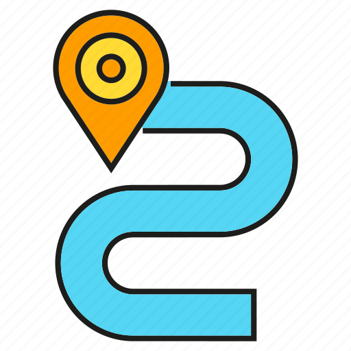 Gps, location, map, navigation, pin, route, tracking icon - Download on Iconfinder