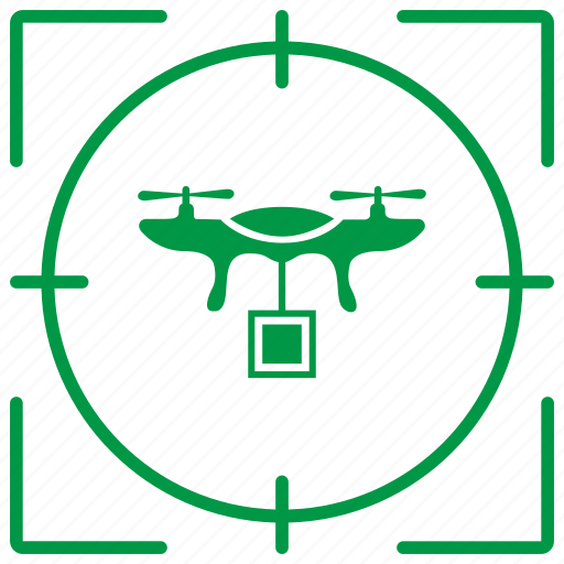 Delivery, drone, fly, robot, target icon - Download on Iconfinder