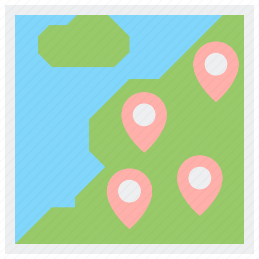 Map, multiple, navigation, points icon - Download on Iconfinder