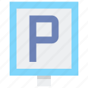 parking, sign, symbols 