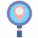 magnifier, map, search