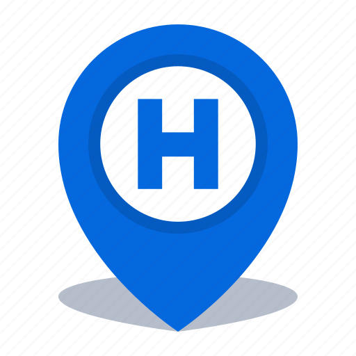 Gps, hospital, location, map pin, pin icon - Download on Iconfinder