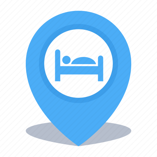 Accommodation, gps, hotel, location, map pin, pin icon - Download on Iconfinder