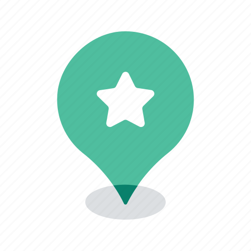 Bookmark, location, map, navigation, pin, pointer, star icon - Download on Iconfinder