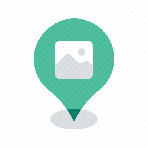 Gallery, image, location, map, navigation, pin, pointer icon - Download on Iconfinder