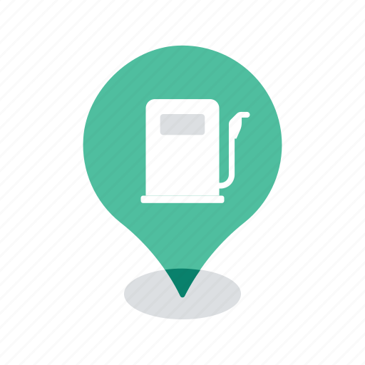 Gas, gasoline, location, map, navigation, pin, station icon - Download on Iconfinder