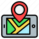 smartphone, mobile, phone, map, pin, locations, maps, location, navigation