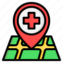 hospital, clinic, healthcare, pin, map, locations, maps, location, placeholder
