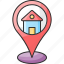 address, home, location, marker, pin 