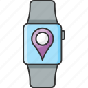 location, navigation, pointer, smart, watch
