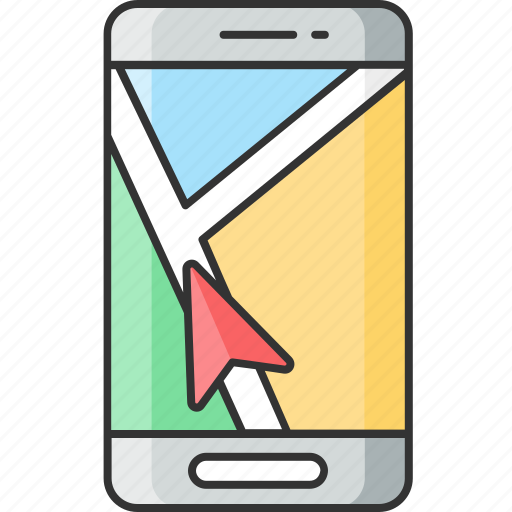 Gps, location, mobile, navigation app, smartphone icon - Download on Iconfinder