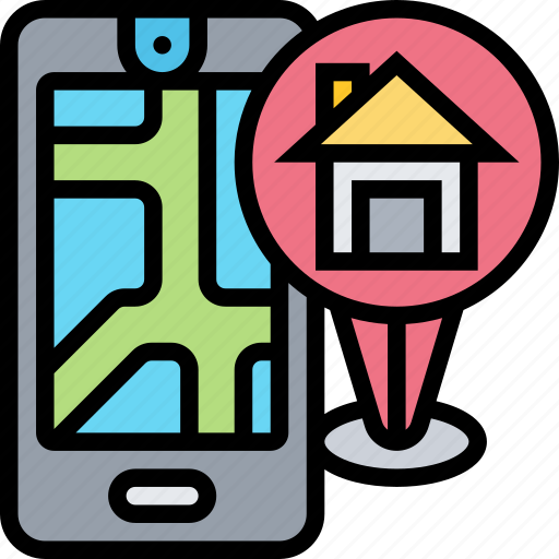 Gps, home, address, navigation, map icon - Download on Iconfinder