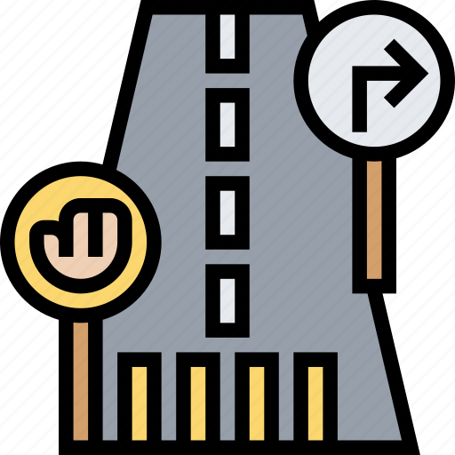 Traffic, signs, road, direction, urban icon - Download on Iconfinder