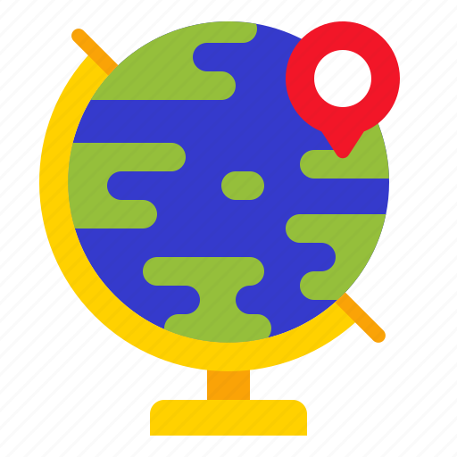 Globe, placeholder, pin, earth, grid, world, maps icon - Download on Iconfinder