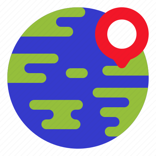 Globe, placeholder, pin, earth, world, grid, location icon - Download on Iconfinder
