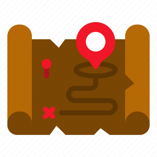 Old, map, pointer, orientation, pin, direction, maps icon - Download on Iconfinder