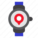 watch, smartwatch, wristwatch, map, point, pointer, maps, location