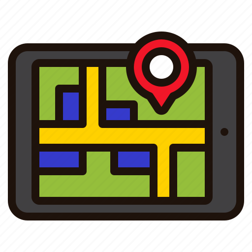 Navigation, navigator, tablet, way, ui, electronics, gps icon - Download on Iconfinder