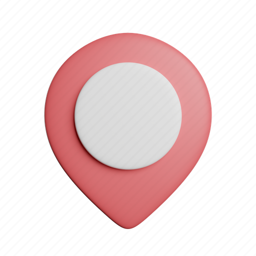 Placeholder, location, front, map, gps, direction, navigation 3D illustration - Download on Iconfinder