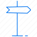 arrow, board, direction, right