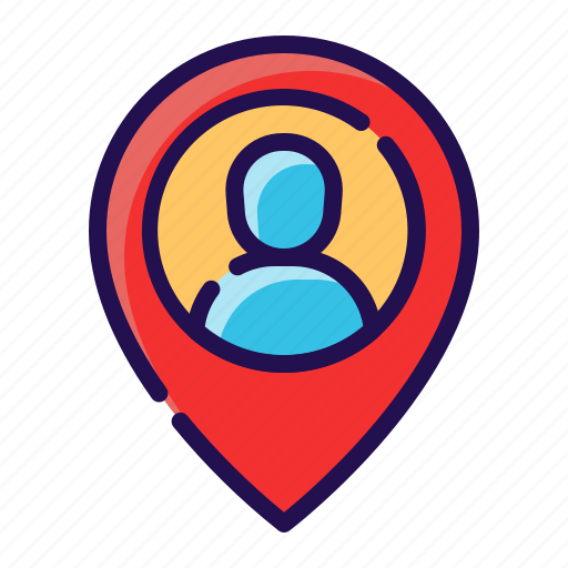 Destination, gps, location, map, navigation, pin, user location icon - Download on Iconfinder