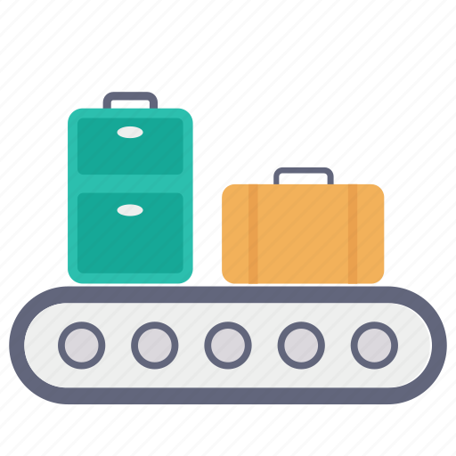 Bag, baggage, belt, conveyor icon - Download on Iconfinder