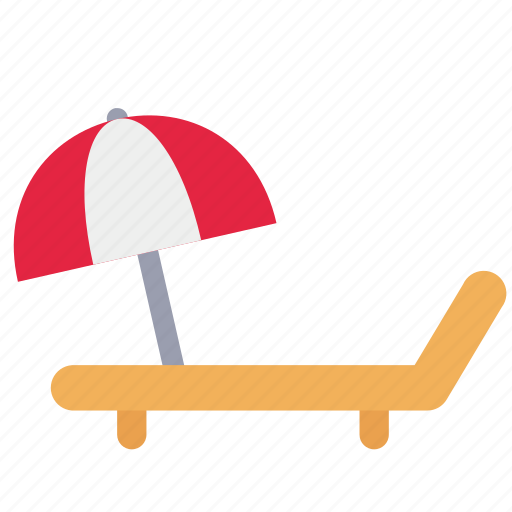 Beach, chair, sea, umbrella icon - Download on Iconfinder