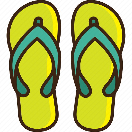 Clothes, footwear, pools, sandals, slippers, summer, travel icon - Download on Iconfinder