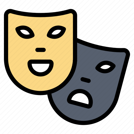 Gras, mardi, masks, roles, theater icon - Download on Iconfinder