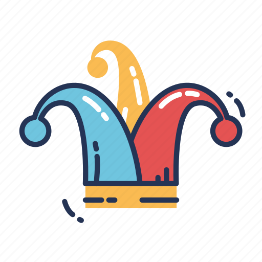 Hat, jester, celebration, festival, holiday, mardi gras, party icon - Download on Iconfinder