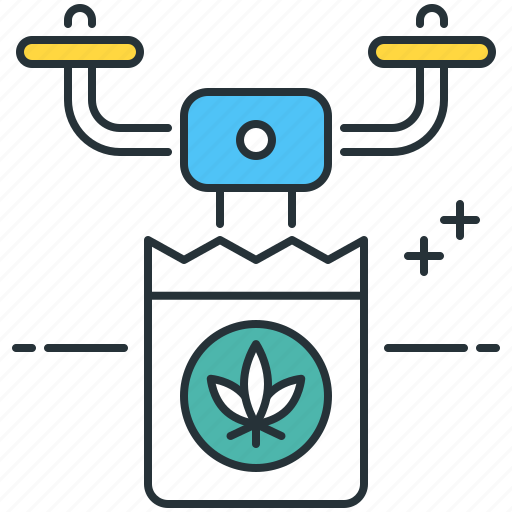 Cannabis, delivery, drone icon - Download on Iconfinder