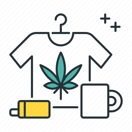 Marijuana, merchandise, cannabis, mug, ganja, shirt, merch icon - Download on Iconfinder