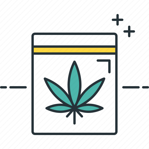 Bag of weed, baggie, marijuana, pot, zip of cannabis, ganja icon - Download on Iconfinder