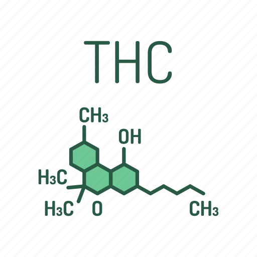 Cannabis, cbd, formula, hemp, marijuana, molecule, tetrahydrocannabinol icon - Download on Iconfinder