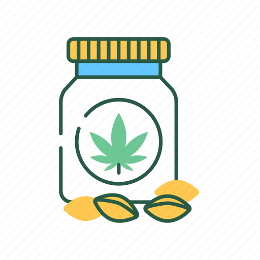 Alternative medicine, cannabis, cbd, hemp, jar, marijuana, seeds icon - Download on Iconfinder