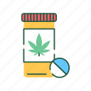 alternative to medicine, bottle, cannabis, cbd, marijuana, pill, product
