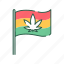 cannabis, cbd, country, flag, hemp, marijuana, rastafari 