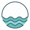 circle, marine, ocean, sea, water