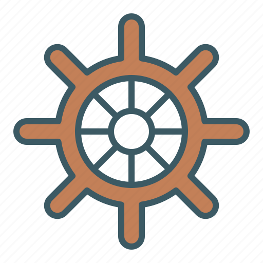 Boat, marine, navigation, ship, steering, wheel icon - Download on Iconfinder