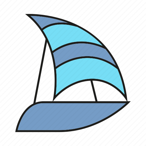 Boat, navigate, sail, sailboat, ship, yawl icon - Download on Iconfinder