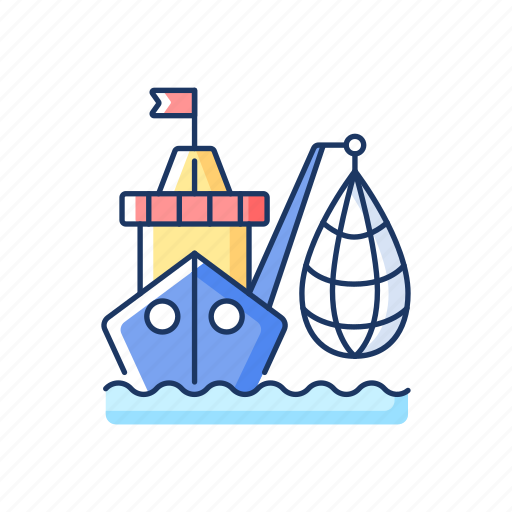 Fishing boat, fishery, maritime, net, boat icon - Download on Iconfinder