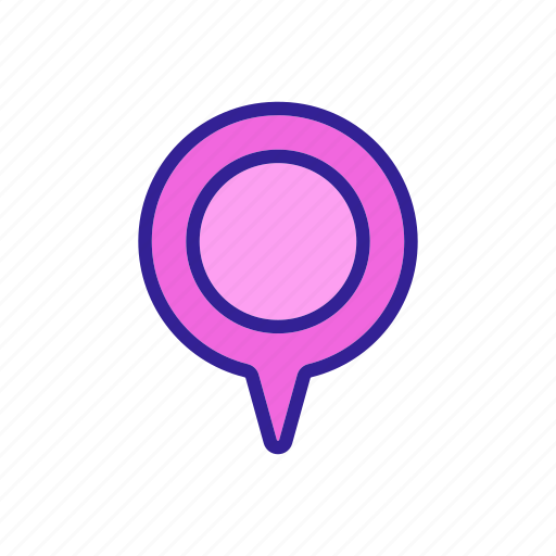 Contour, gps, location, marker, silhouette icon - Download on Iconfinder
