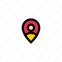 location, marker, pin, pointer, user