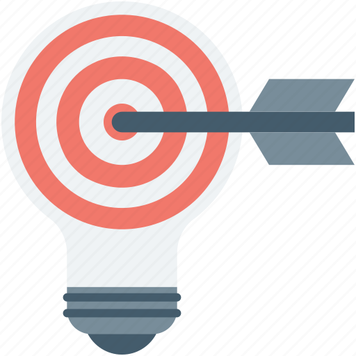 Bulb, bullseye, focus, idea, innovative idea icon - Download on Iconfinder