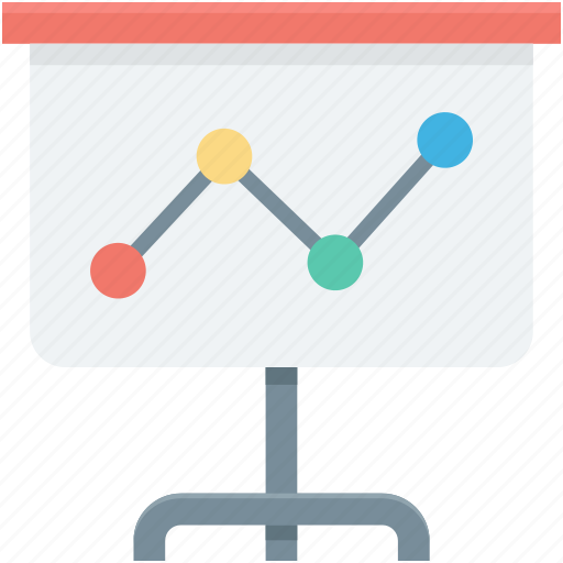 Business presentation, chalkboard, easel, graph presentation, presentation icon - Download on Iconfinder